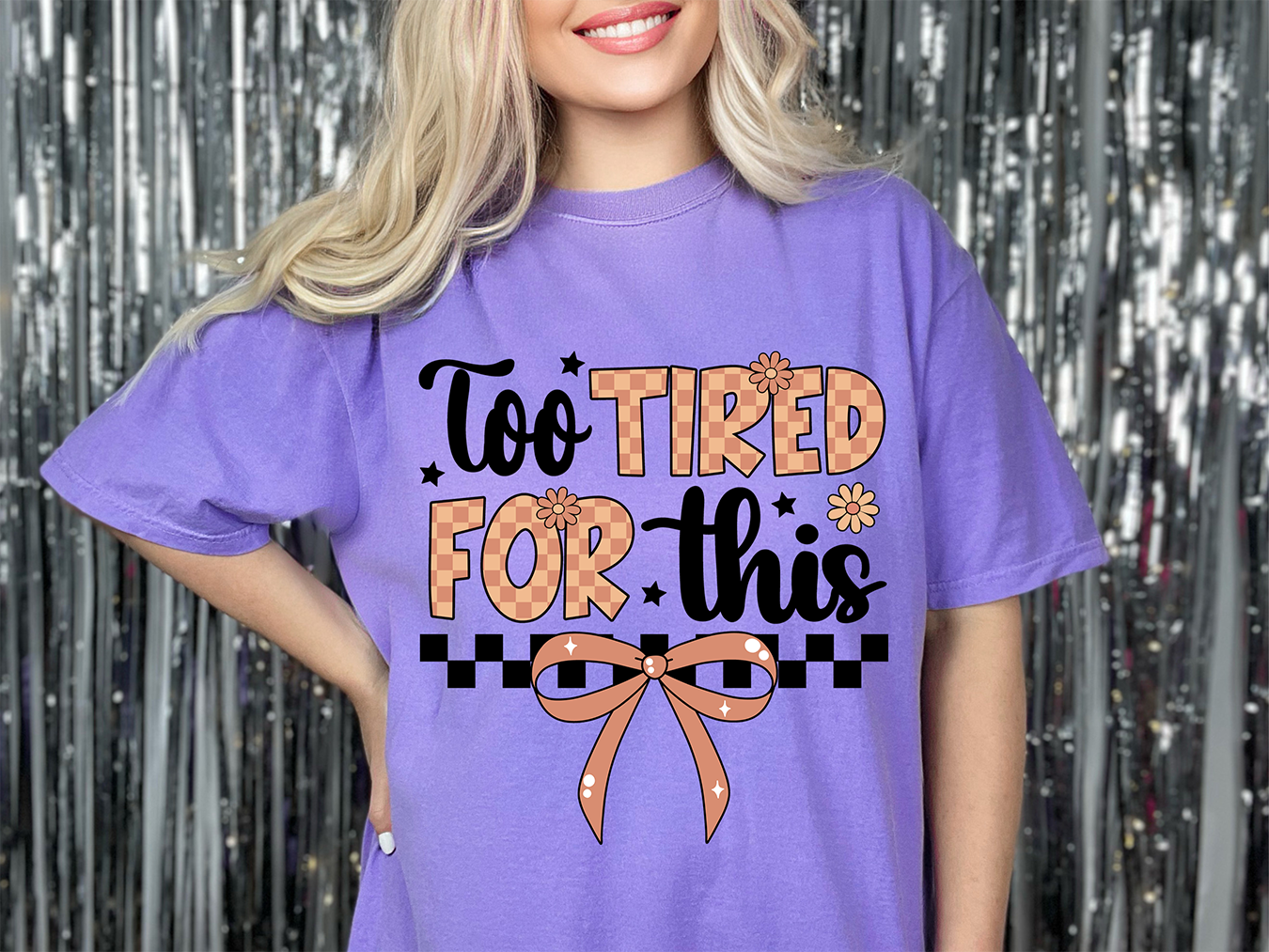 To Tired For This - DTF TRANSFER