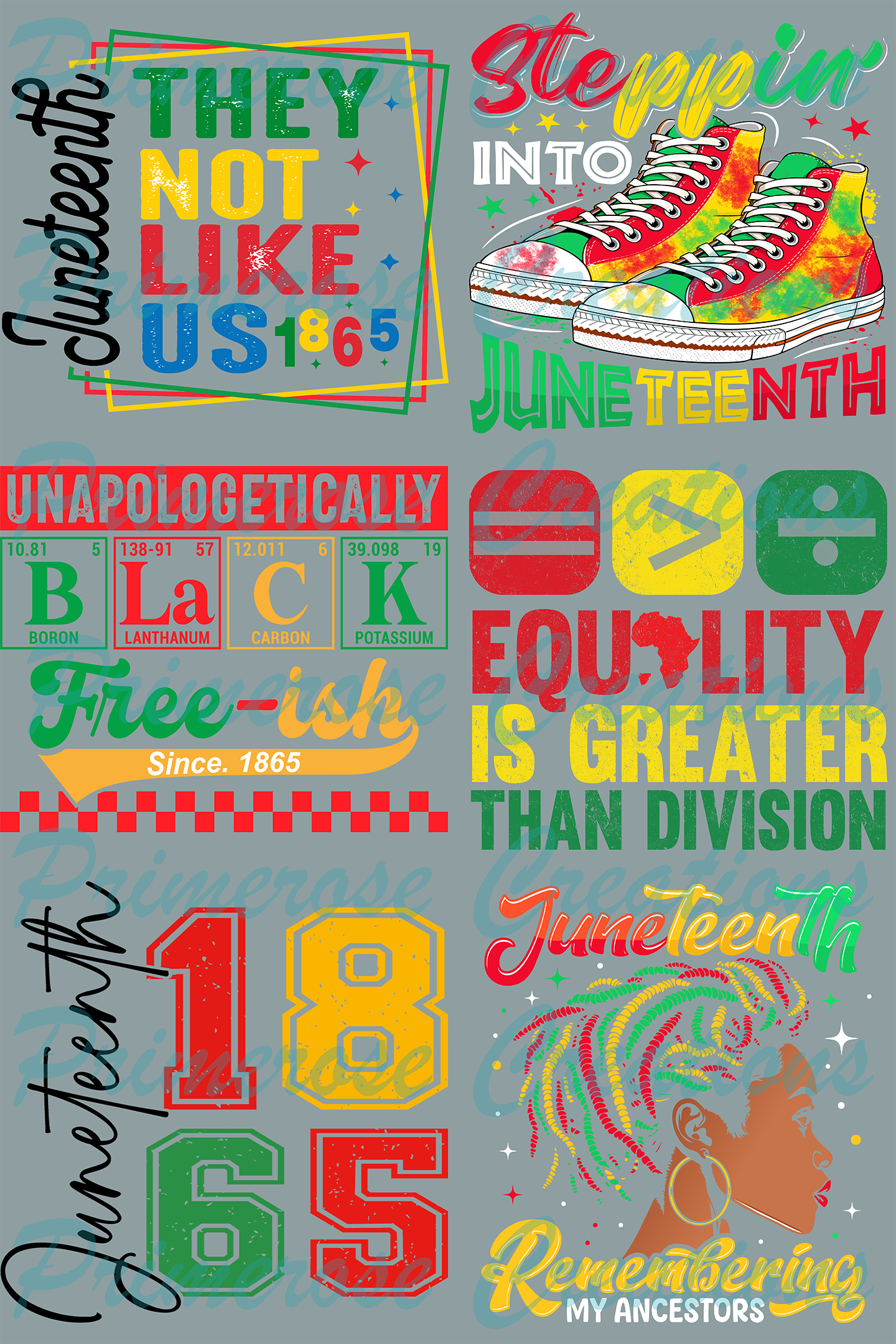 Juneteenth -Pre Made Gang Sheet 24X36
