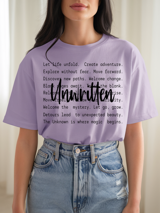 Unwritten -Single Color- DTF TRANSFER-2-5 Business Days