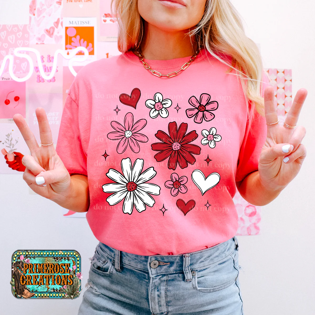 VDay Florals - DTF TRANSFER -