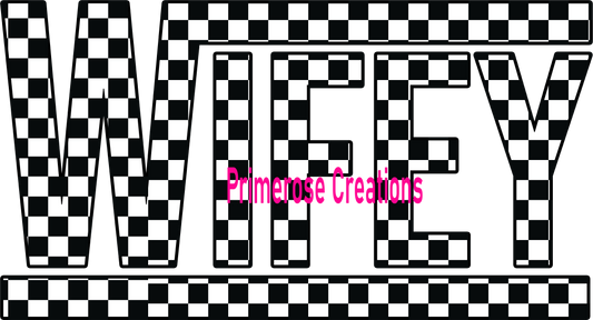 Wifey Checkered DTF