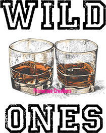 Wild Ones Pocket W/ Cowgirls Don't Cry Back DTF