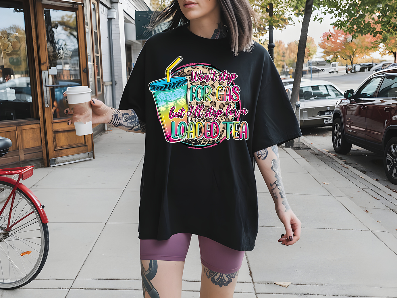 Will Stop For Loaded Tea - DTF TRANSFER