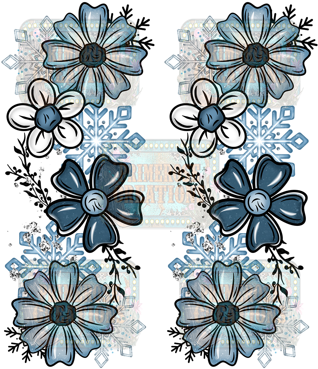 Winter Florals W/Sleeve