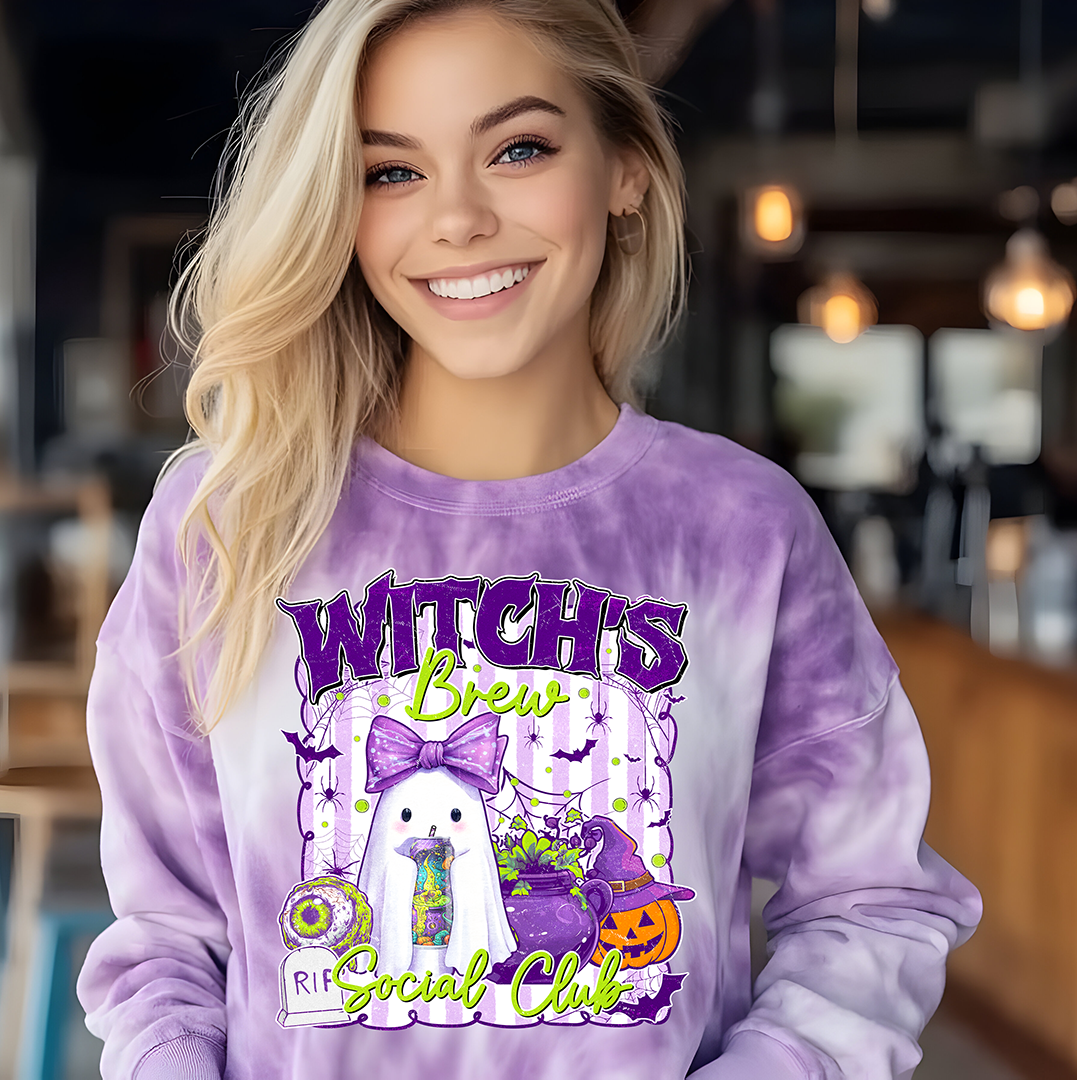 Witches Brew Social Club- Full Color- DTF TRANSFER-NEW RELEASE