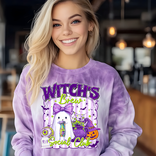 Witches Brew Social Club- Full Color- DTF TRANSFER-2-5 Business Days