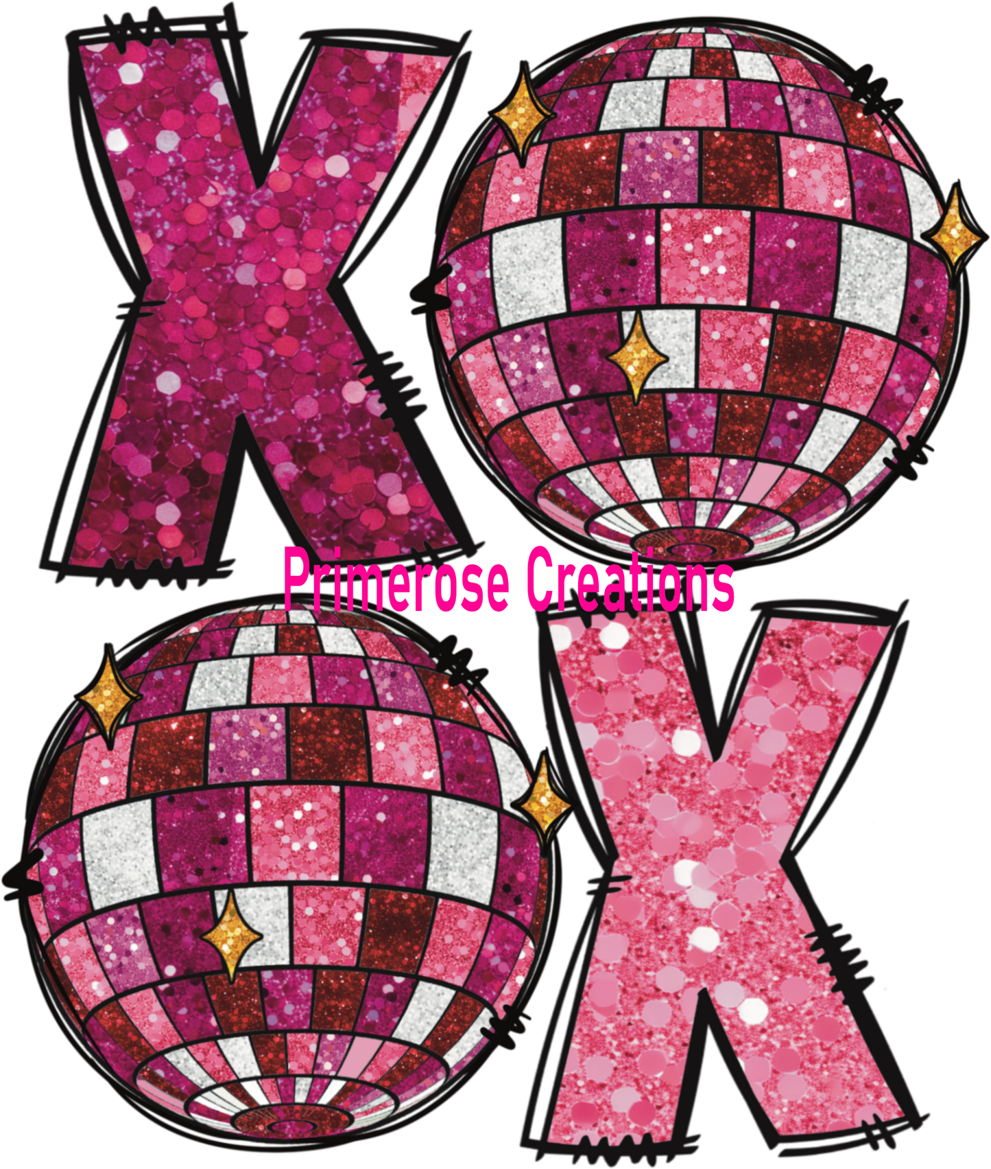 XoXo Disco Ball DTF