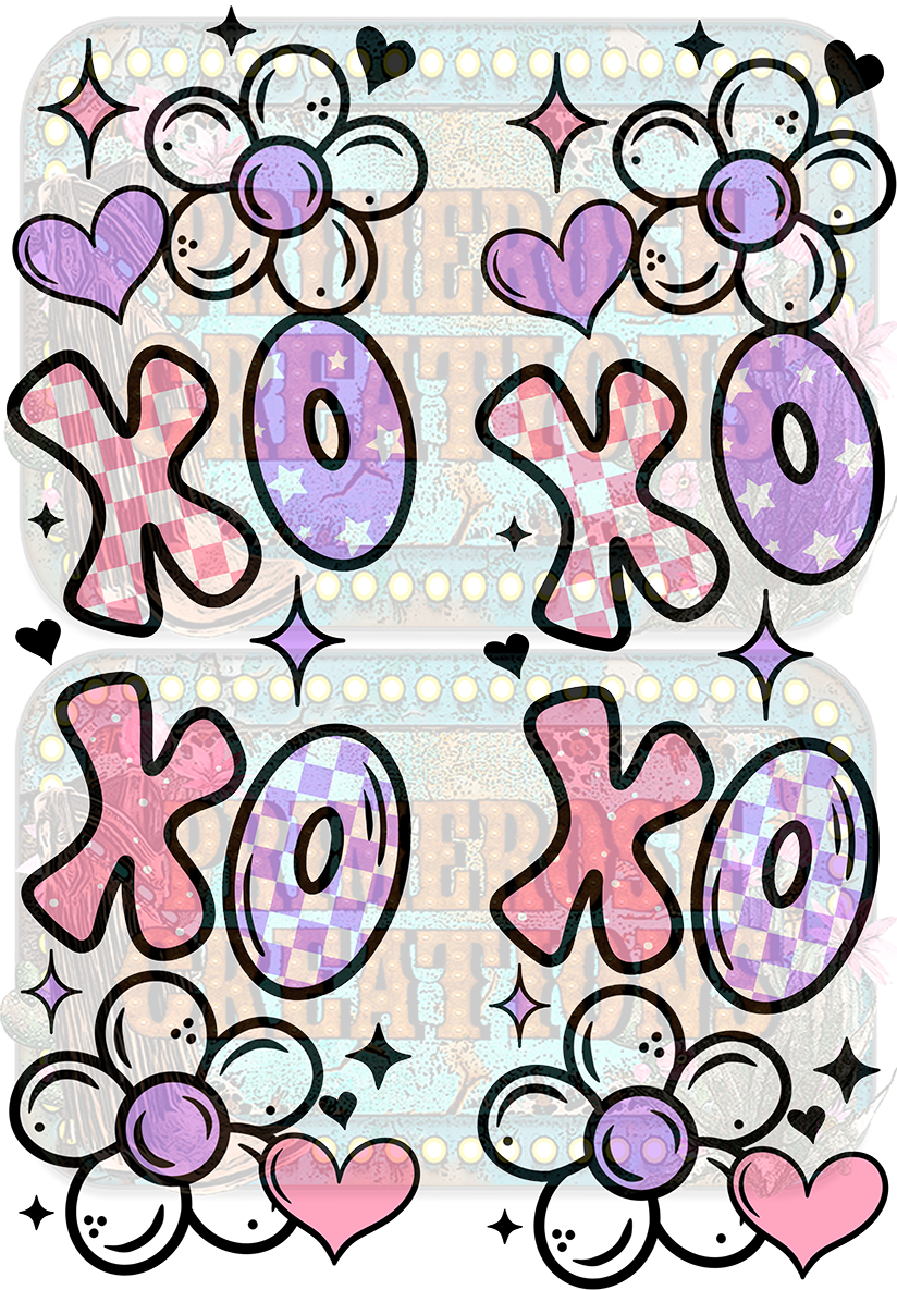 XoXo Checkered Floral - Sleeve Set
