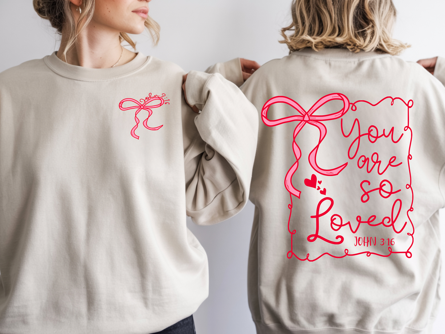 You are so loved w pocket-Full Color DTF Transfer -2-5 Business Days