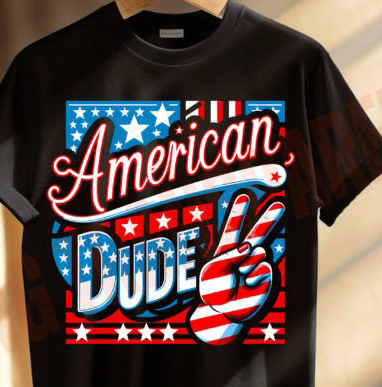 American Dude - YOUTH - DTF TRANSFER