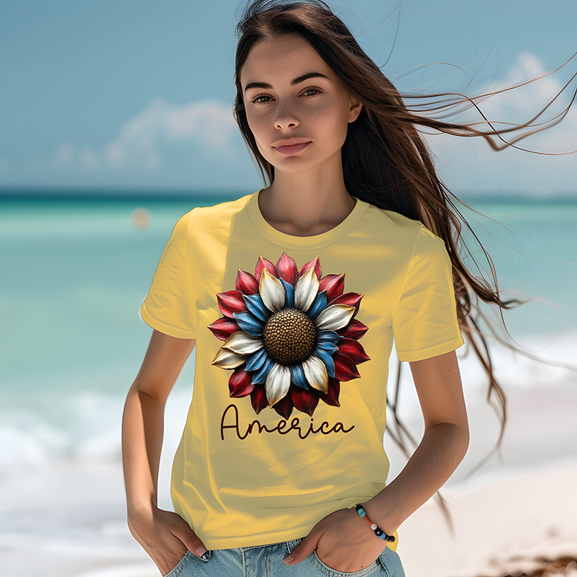 American Sunflower- DTF TRANSFER