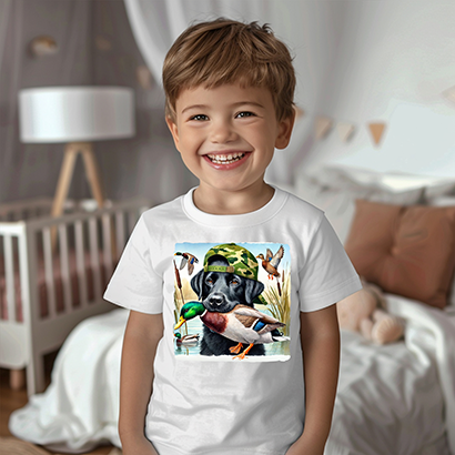 Backwards hat pup  - YOUTH - DTF TRANSFER