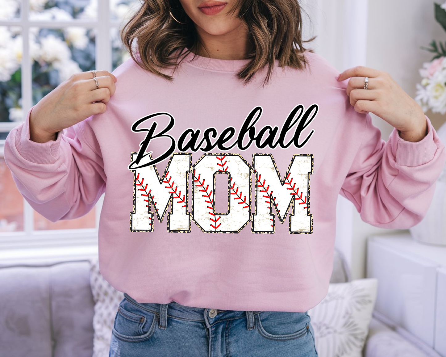 Baseball leopard-Full Color-DTF Transfer-2-5 Business Days