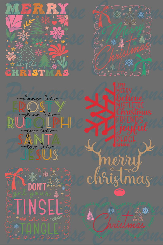 Boho Christmas  - Pre Made Gang Sheet 24X36