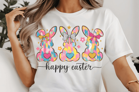 Brushstroke Bunnies - DTF TRANSFER -