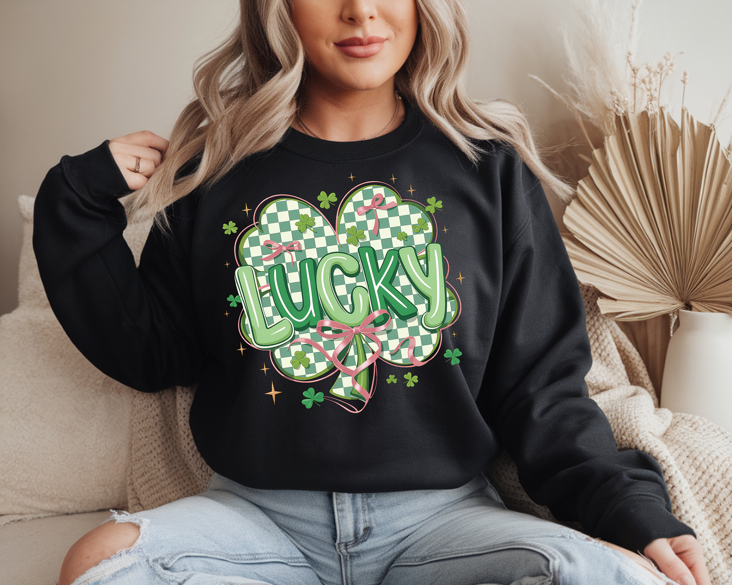 checkered lucky- Full Color-DTF Transfer-WHOLESALE