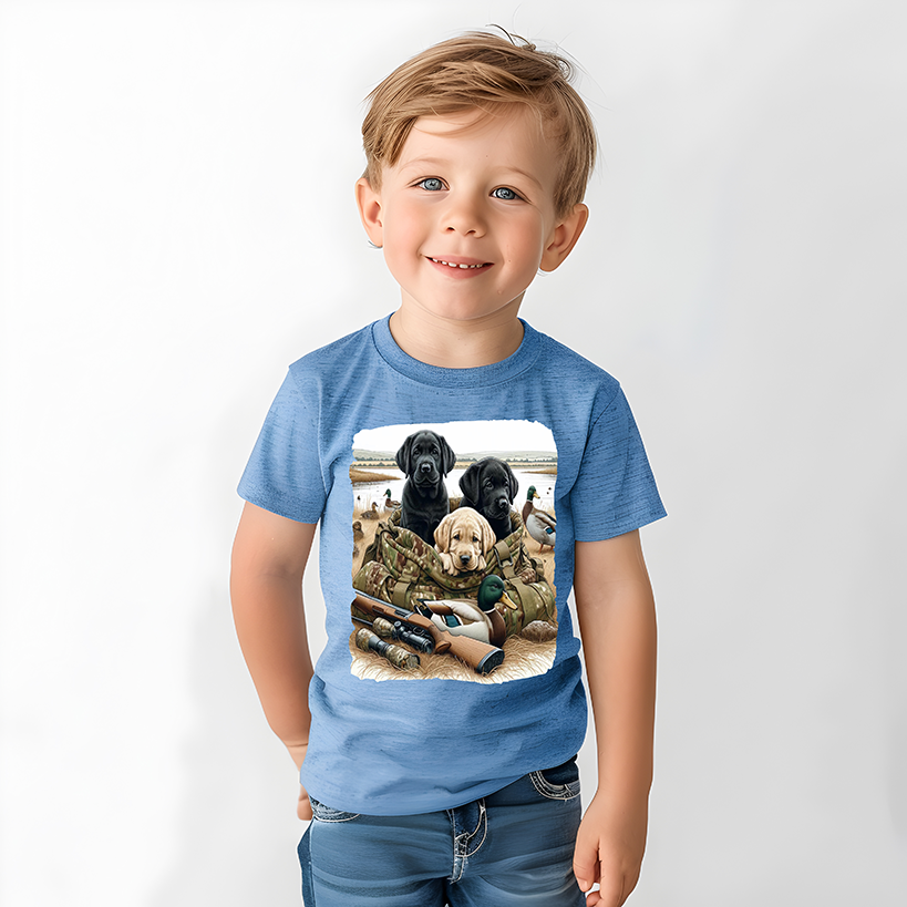 Hunting pups in a bag - YOUTH - DTF TRANSFER