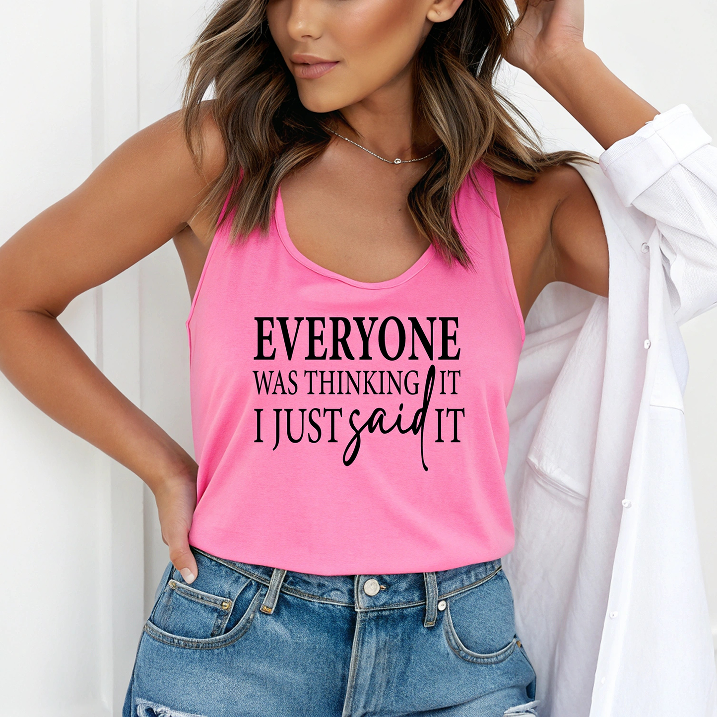 Everyone was thinking it-SIngle Color- DTF TRANSFER