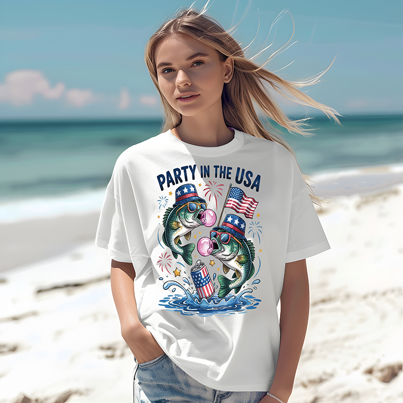Fishing Party in USA - DTF TRANSFER
