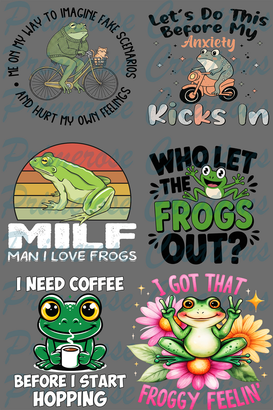 Frogs Pre Made Gang Sheet 24X36 (Copy)