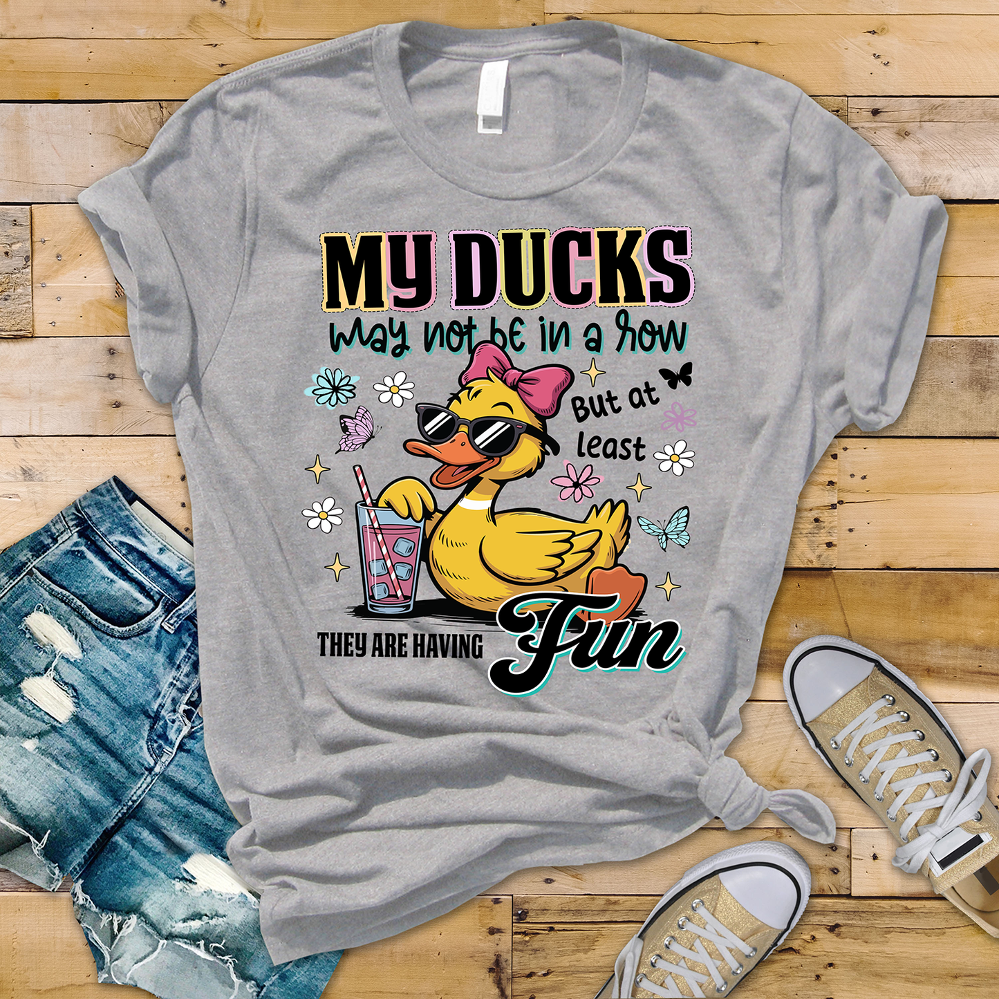 Funny Ducks -Full Color- DTF Transfer
