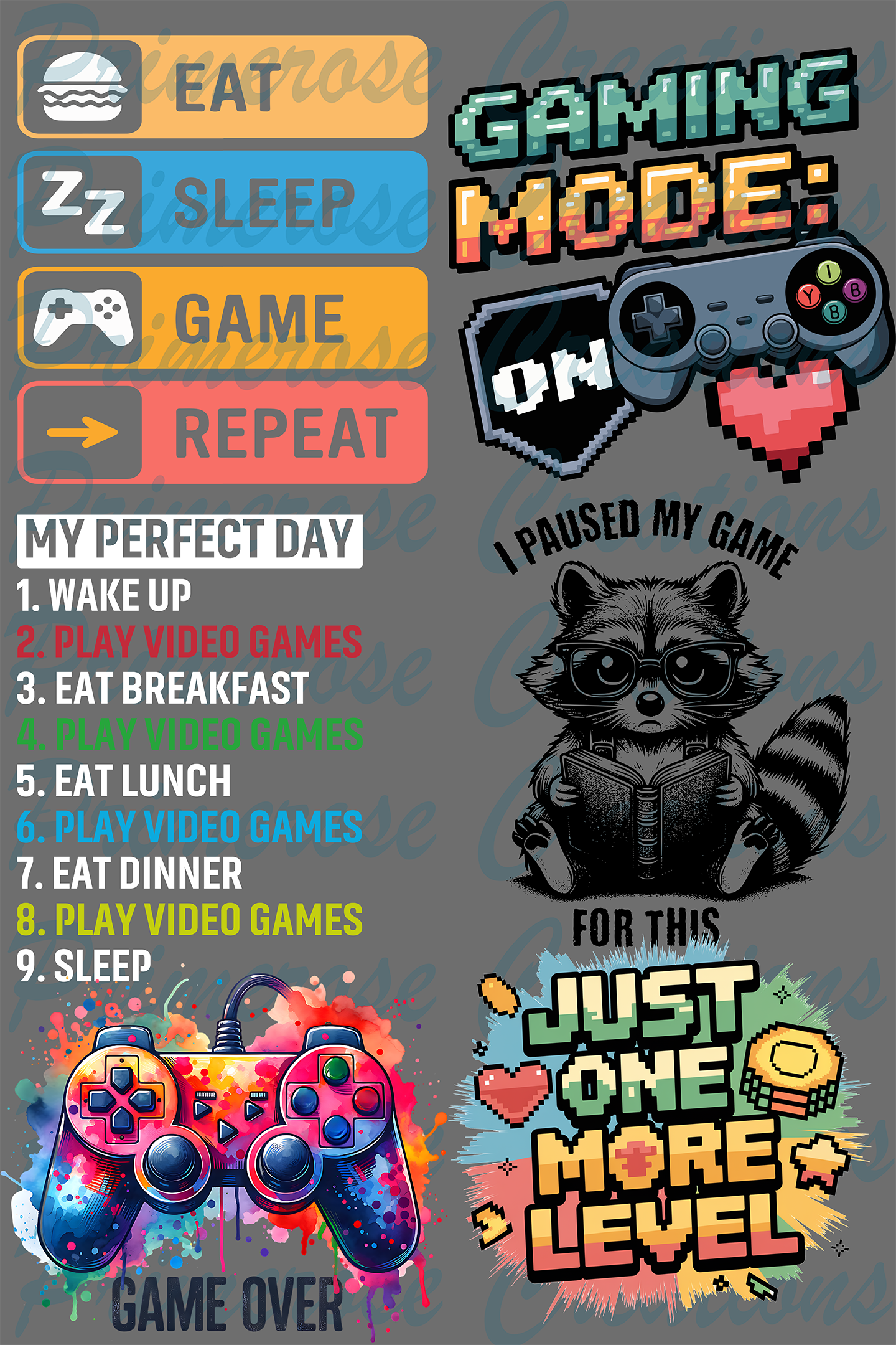 Gaming Gang Sheet 24X36