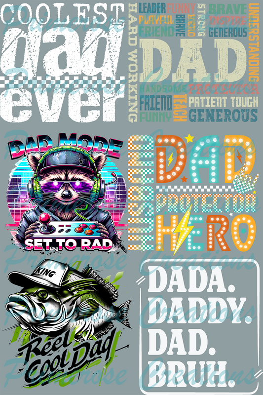 Rad Dad -Pre Made Gang Sheet 24X36