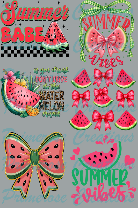 Watermelon-Pre Made Gang Sheet 24X36