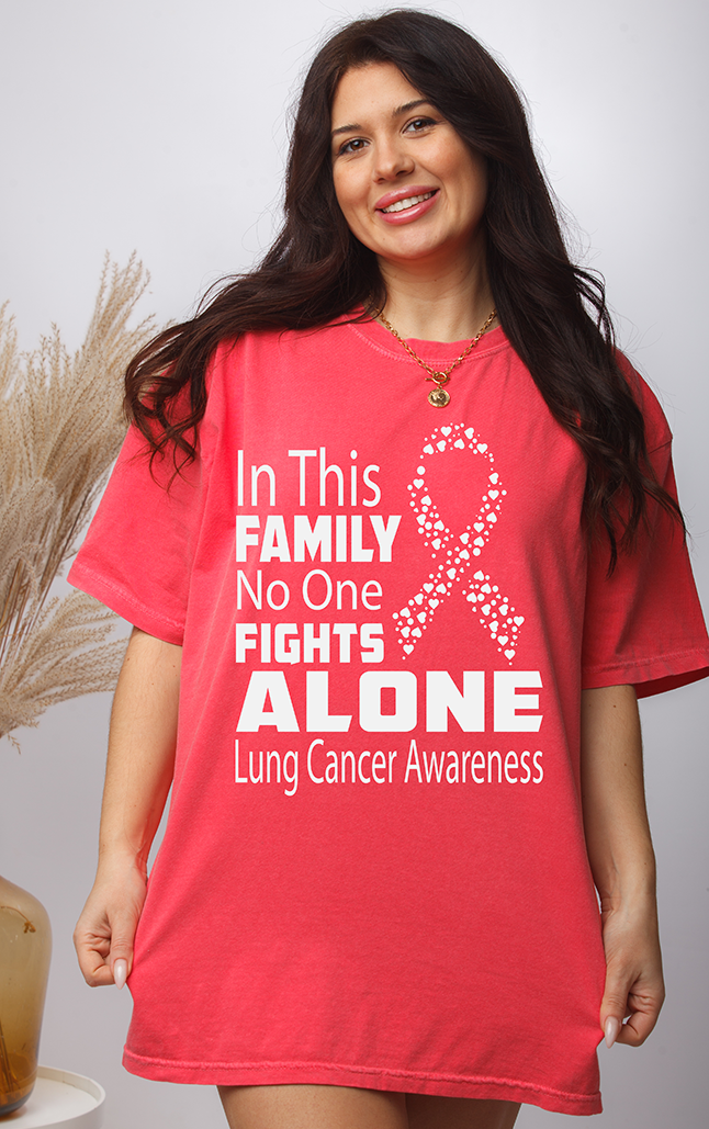 In this family NO1 (lung cancer) - Full Color DTF Transfer -