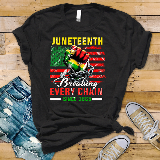 Juneteenth Breaking Every Chain - DTF TRANSFER