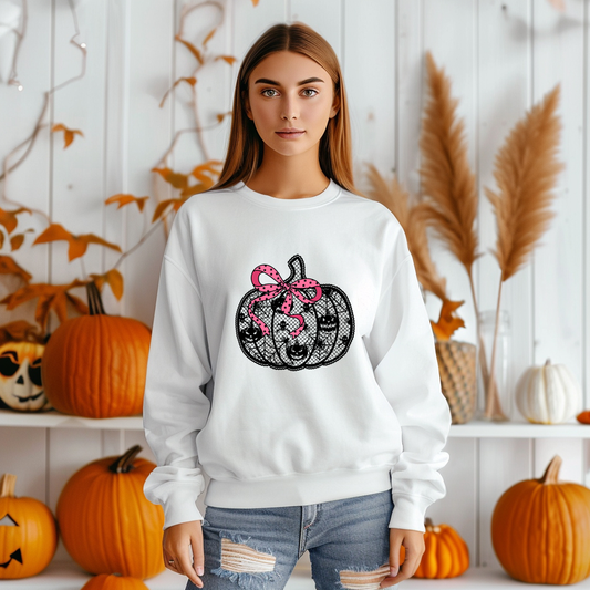 Lace Pumpkin- Full Color- DTF TRANSFER-2-5 Business Days