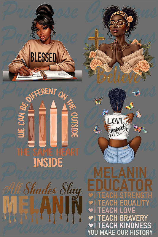 Melanin Pre Made Gang Sheet 24X36