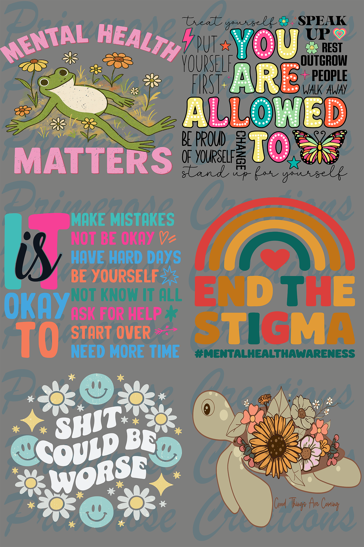 Mental Health Matters Pre Made Gang Sheet 24X36