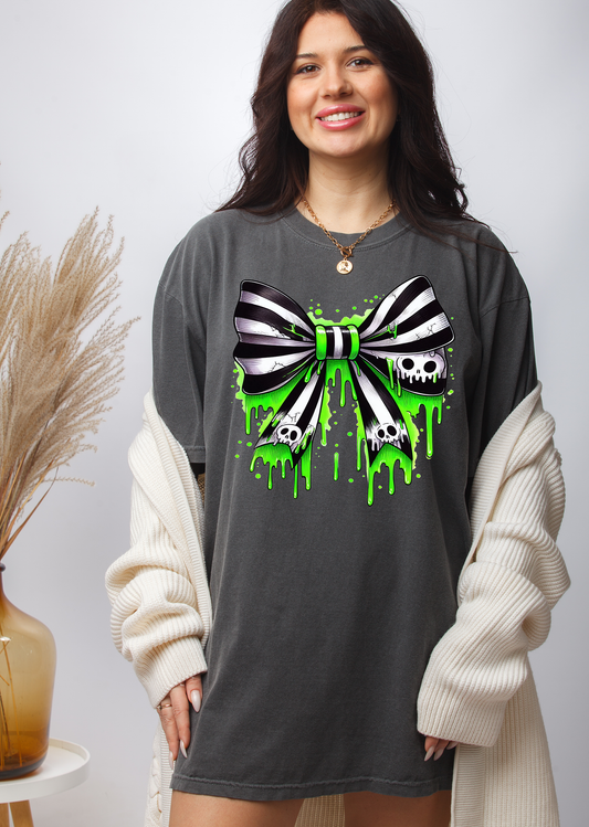 Movie horror coquette halloween bow