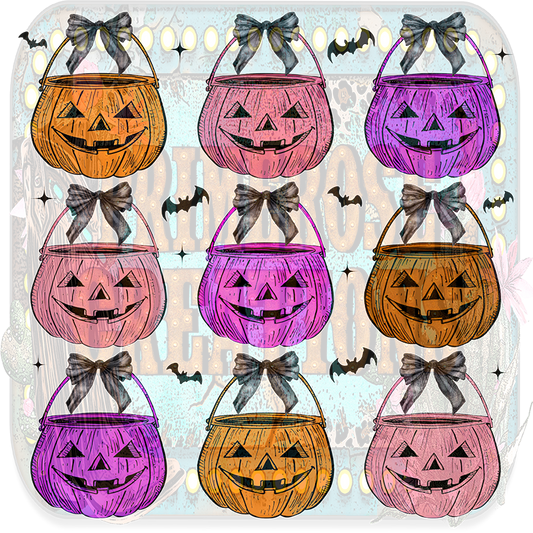 Pumpkin candy buckets