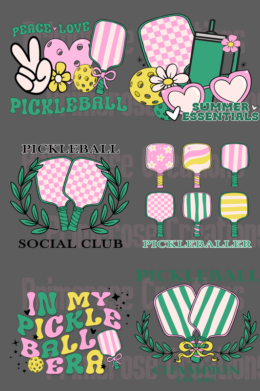 Pickleball-Pre Made Gang Sheet 24X36