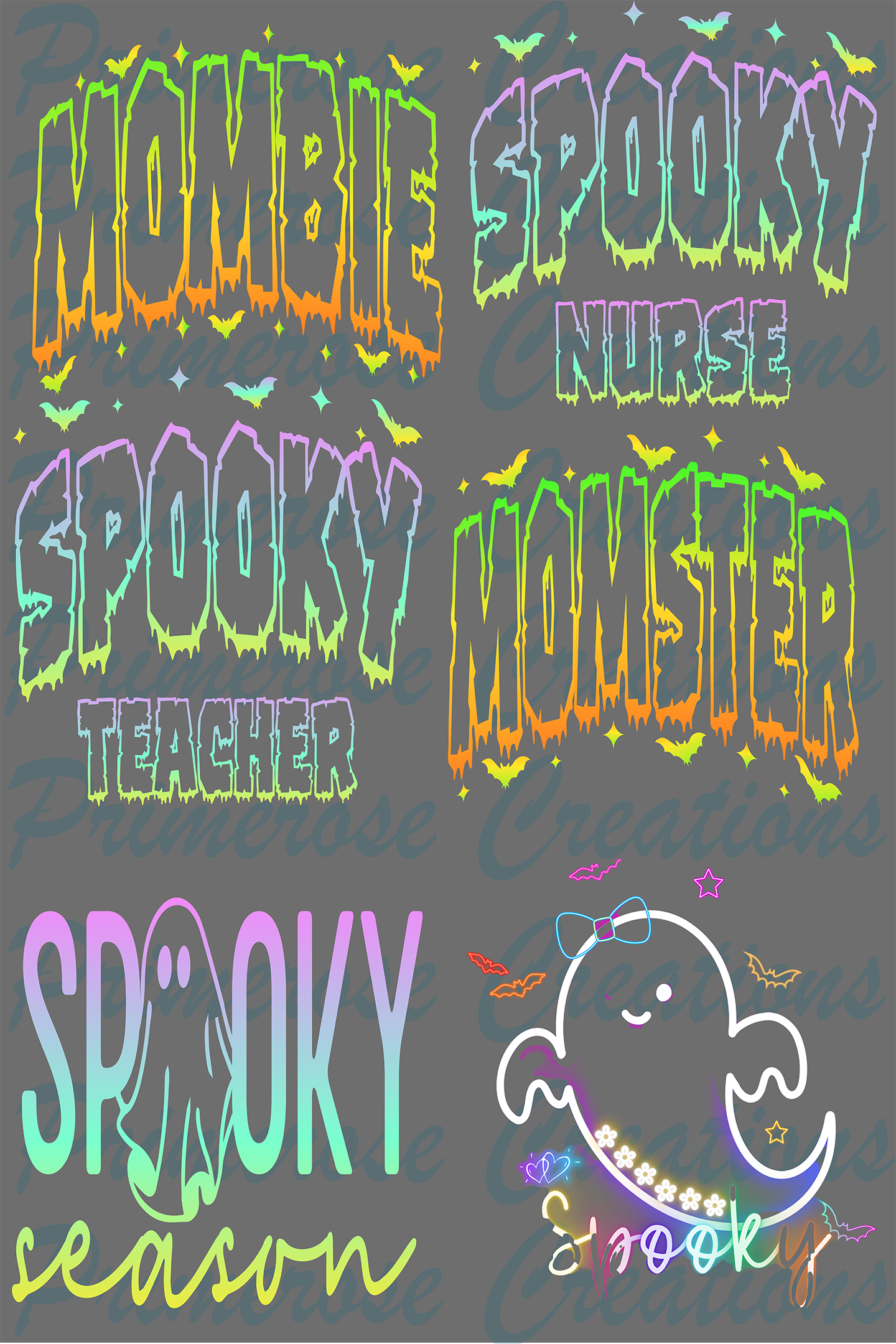 Spooky Family-Pre Made Gang Sheet 24X36