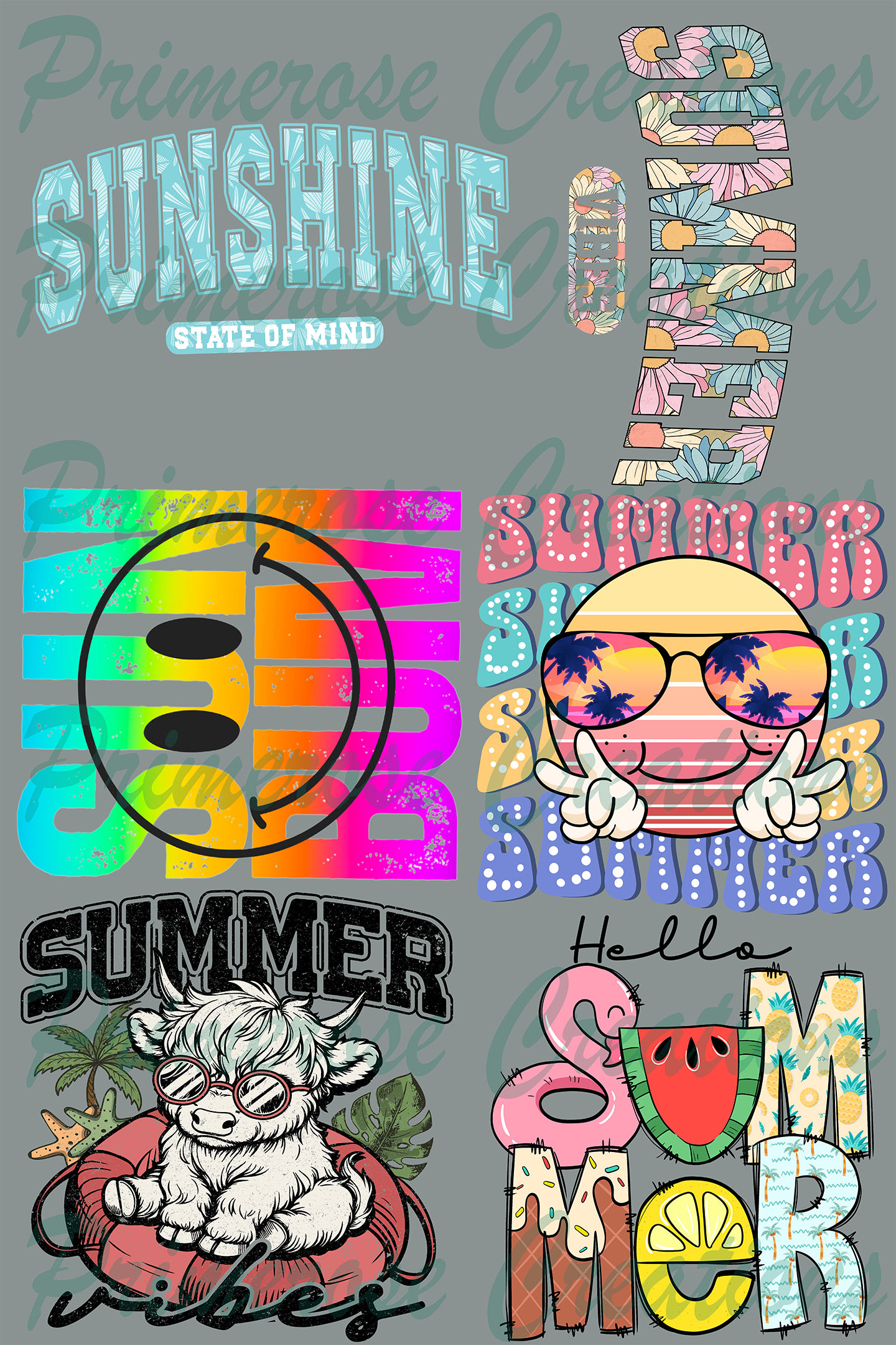 Summer Pre Made Gang Sheet 24X36
