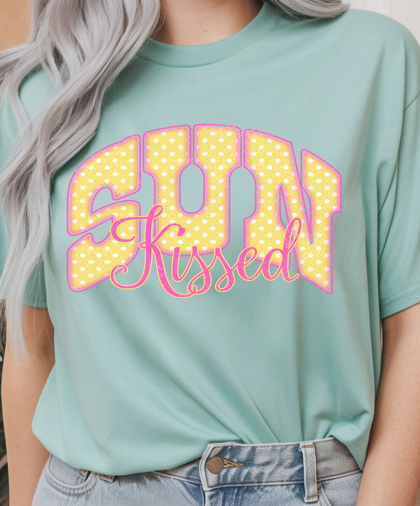 Sun Kissed Polka - Full Color - DTF Transfer - Flash Grab Friday