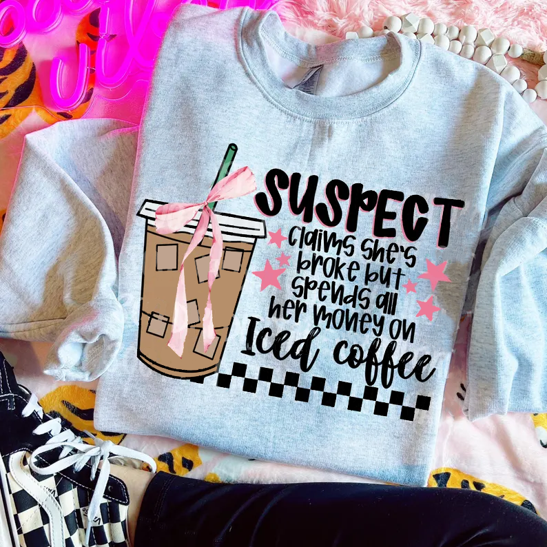 Suspect Iced Coffee - DTF TRANSFER