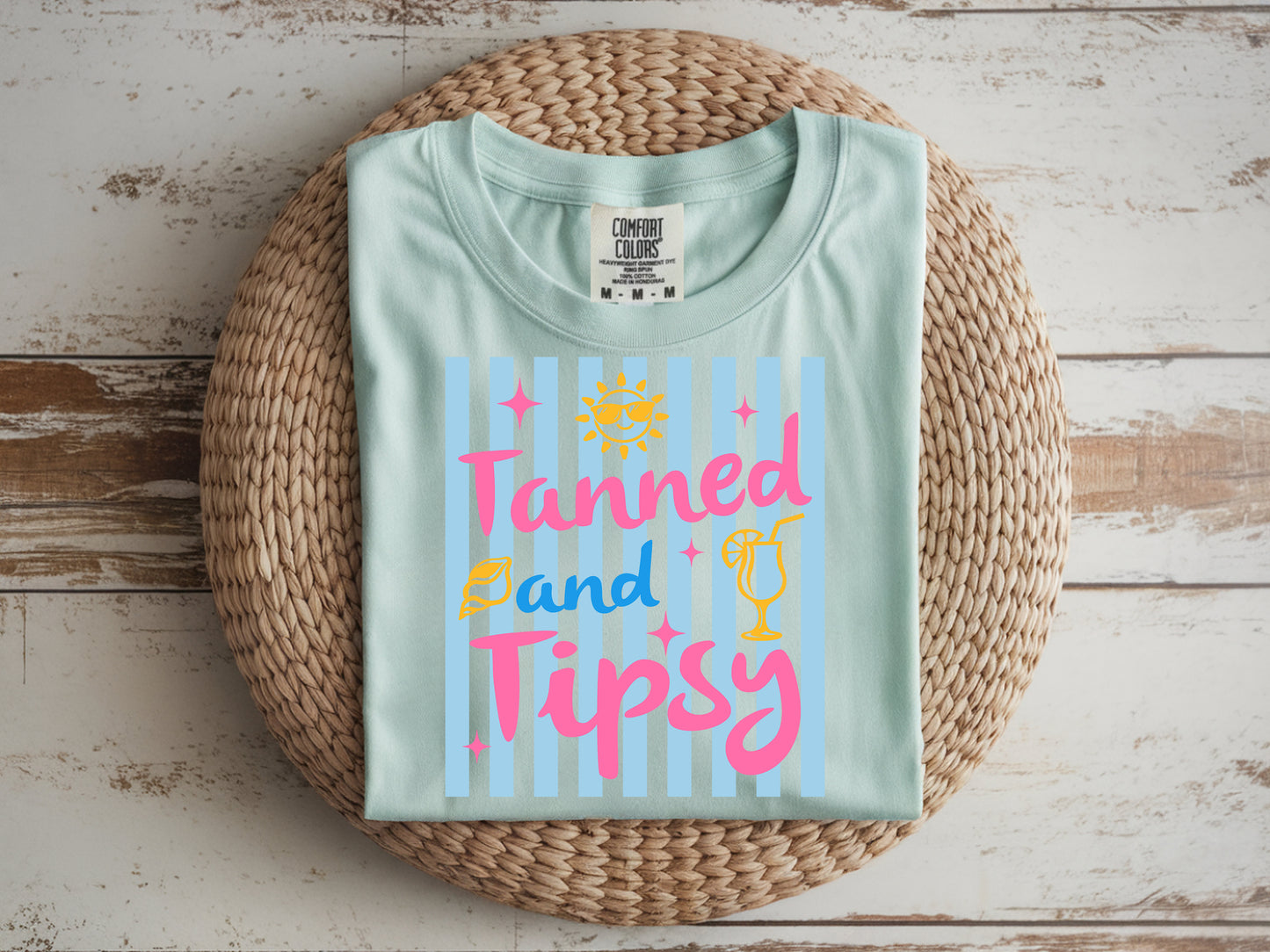 Tanned&Tipsy- Full Color - DTF Transfer - 2 to 5 business days