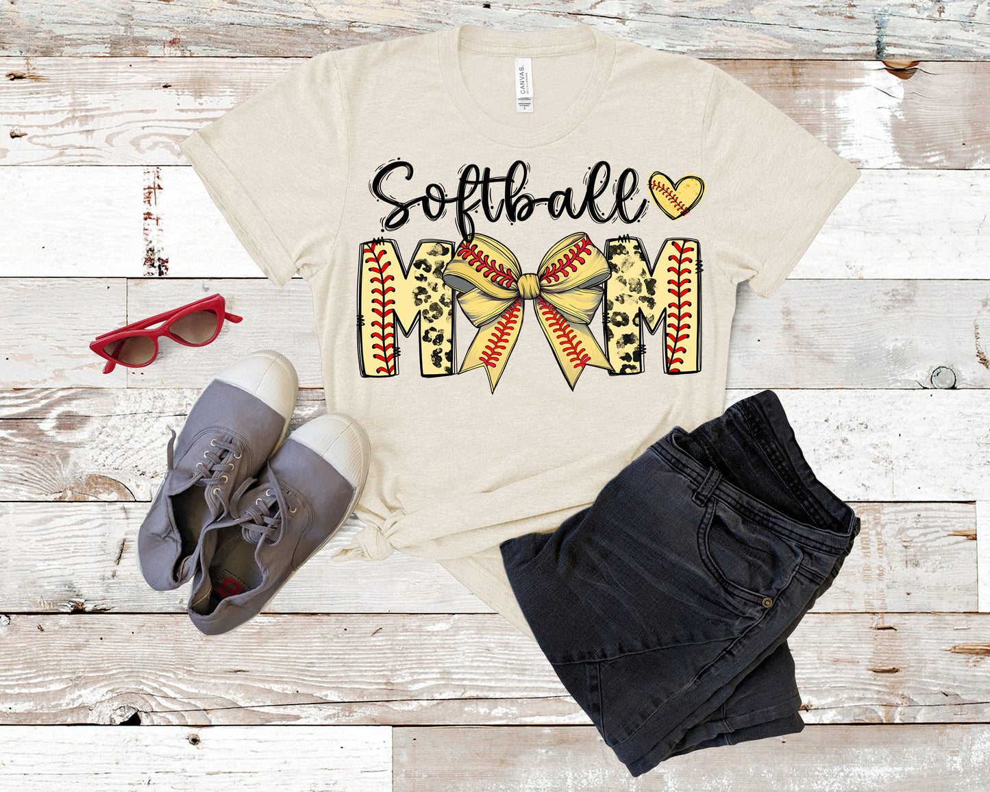 Softball Mama- Full Color - DTF Transfer - WHOLESALE