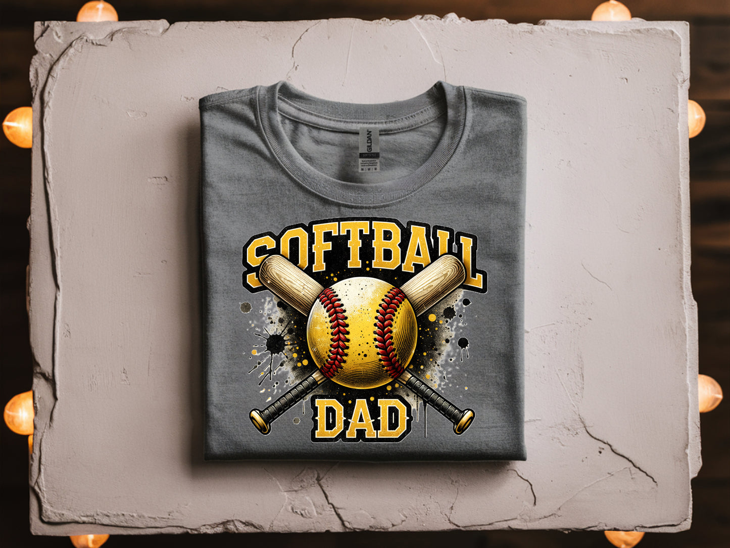 Softball Dad- Full Color - DTF Transfer - WHOLESALE