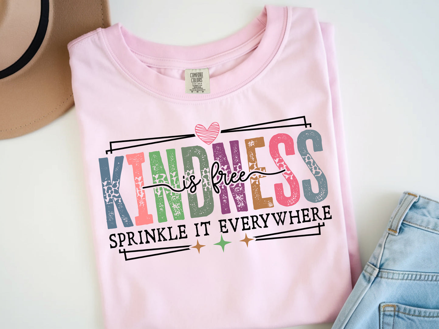 Sprinkle Kindness -Full Color - DTF Transfer - WHOLESALE