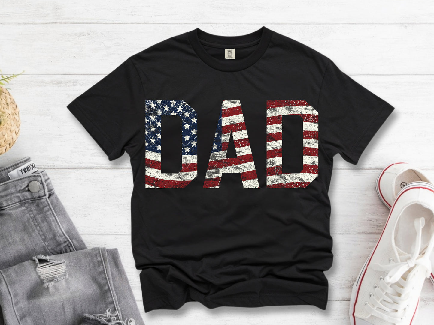 Dad Patriotic - Full Color - DTF Transfer - 2-5 Business Days