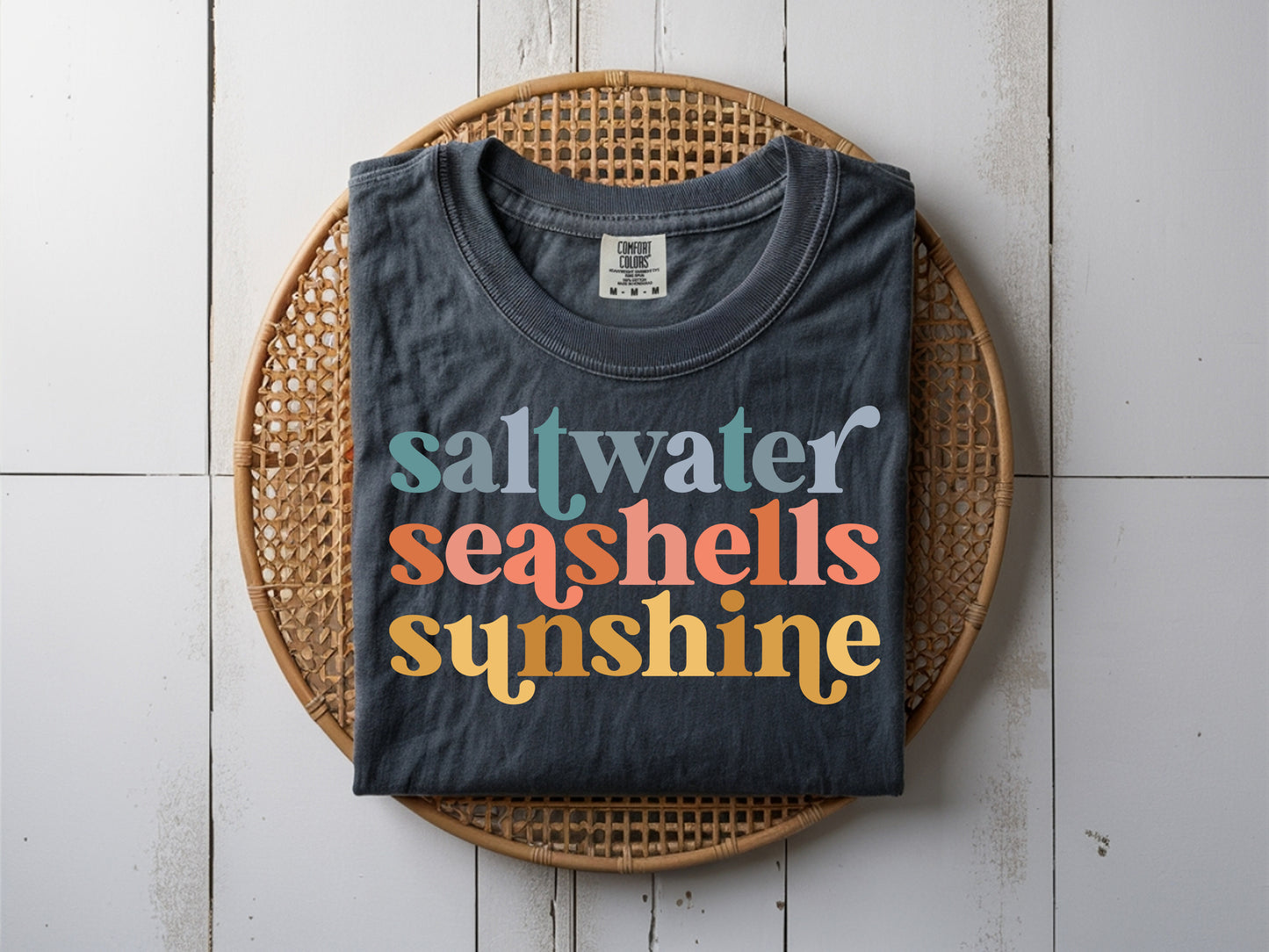 Salt, Sea and Sun - Full Color - DTF Transfer