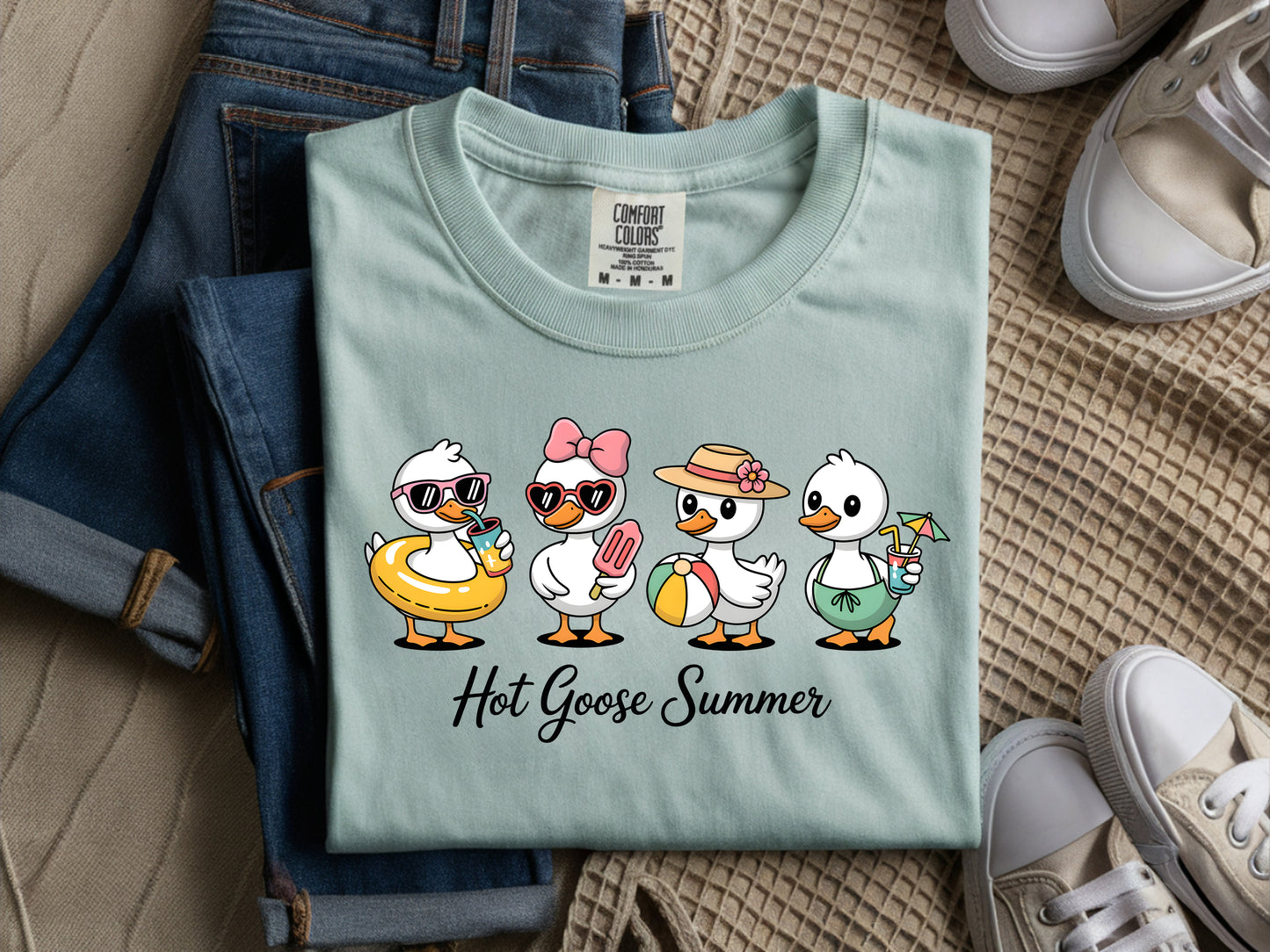 Hot Goose Summer - Full Color - DTF Transfer - 2-5 Business Days
