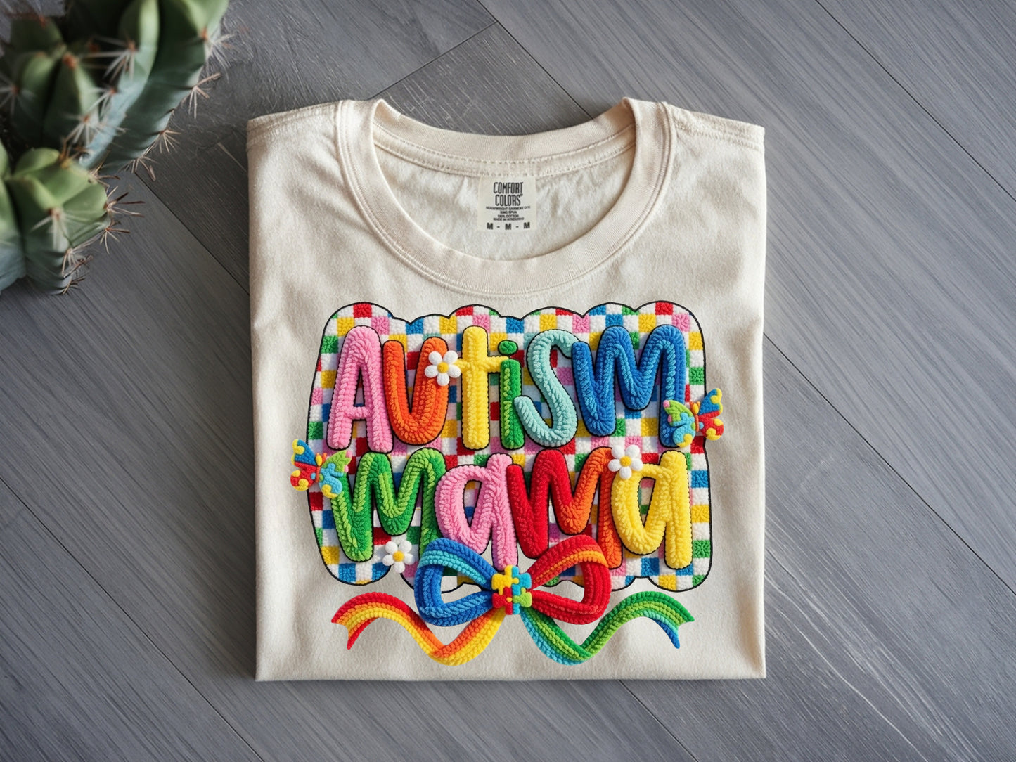 Autism Mama- Full Color - DTF Transfer - 2 to 5 business days