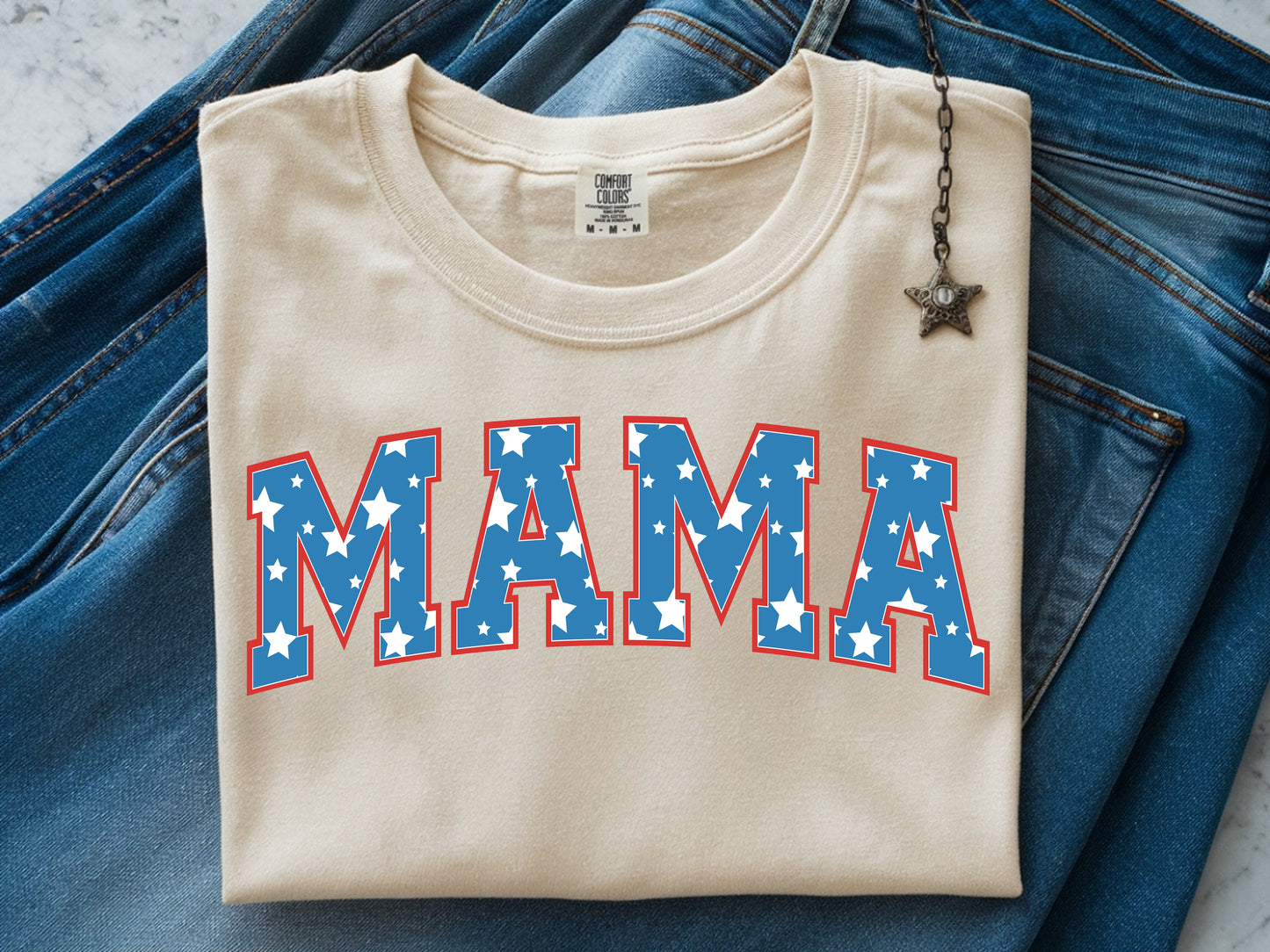 Mama Stars -Full Color - DTF Transfer - 2 to 5 business days