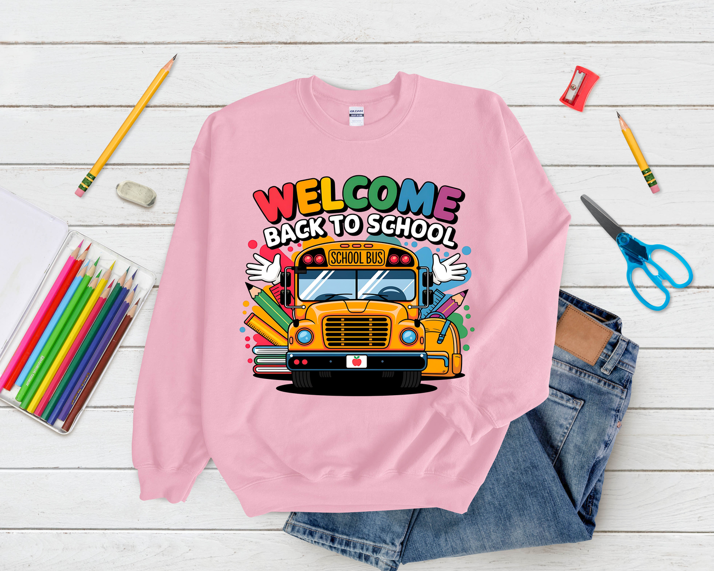 Welcome Back to school-Full Color- DTF TRANSFER